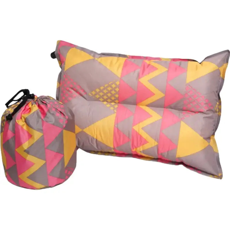 Oreiller camping mousse pvc coloré