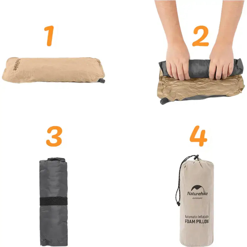 Oreiller randonnée automatique léger compact