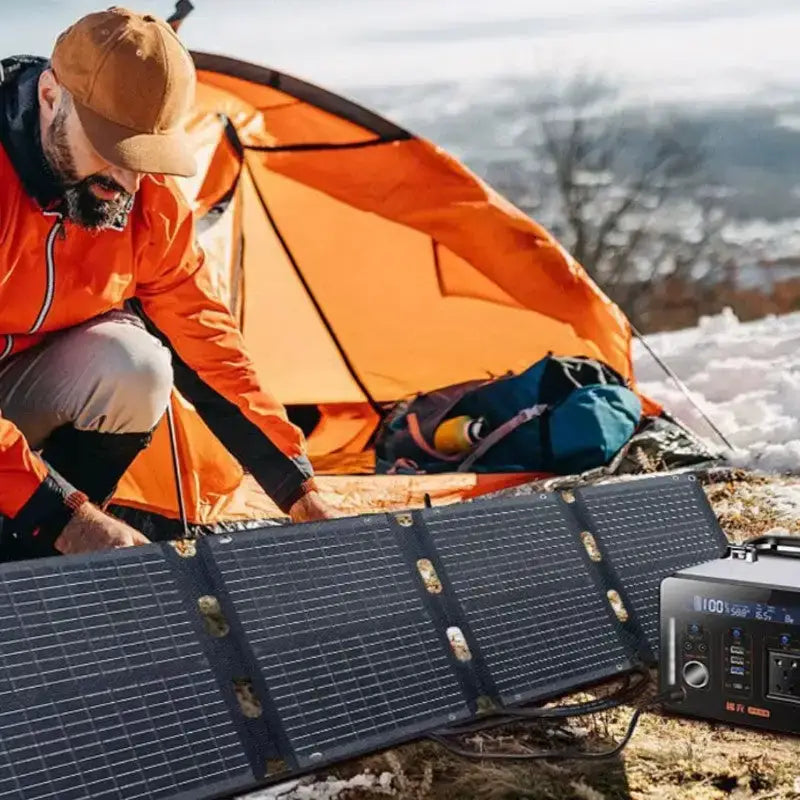 Panneau solaire randonnée robuste léger