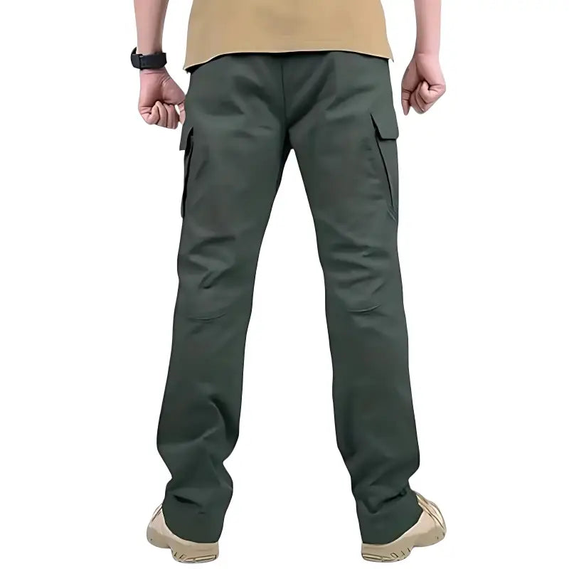 Pantalon chasse imperméable résistant - 9 poches tactiques - polyester coton