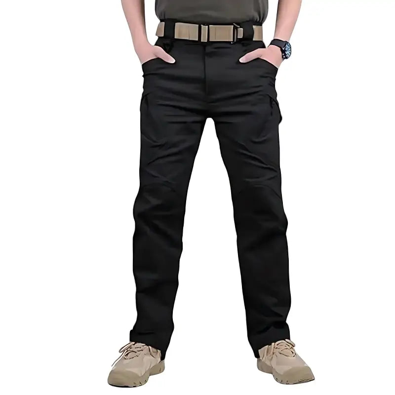 Pantalon chasse imperméable résistant - 9 poches tactiques - polyester coton