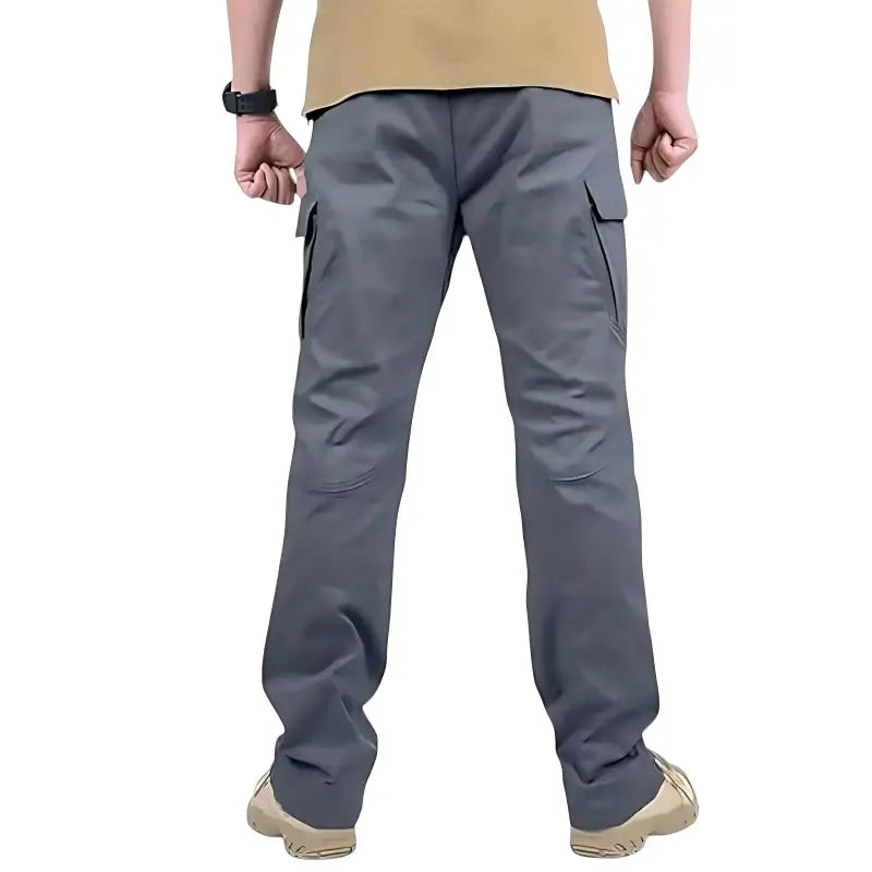 Pantalon chasse imperméable résistant - 9 poches tactiques - polyester coton