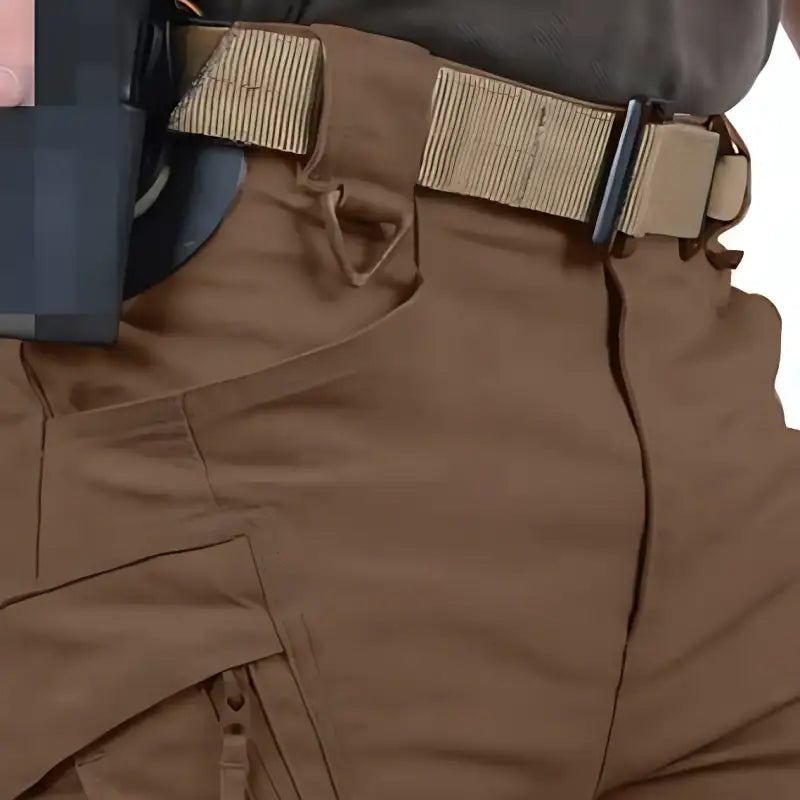 Pantalon chasse imperméable résistant - 9 poches tactiques - polyester coton