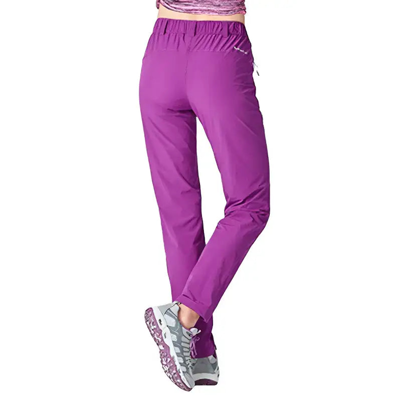 Pantalon randonnée femme violet respirant