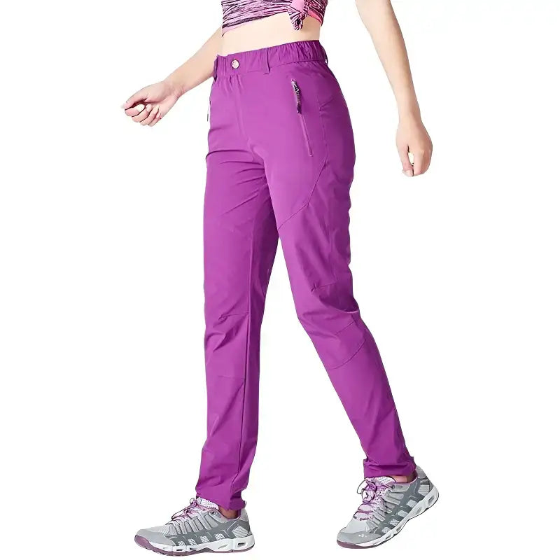 Pantalon randonnée femme violet respirant