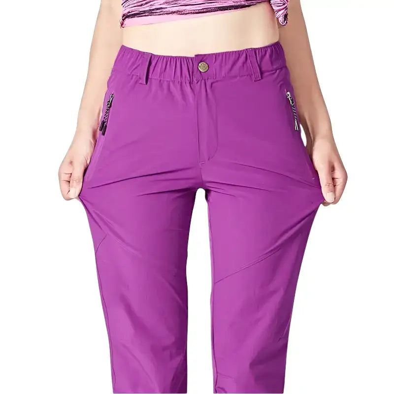 Pantalon randonnée femme violet respirant