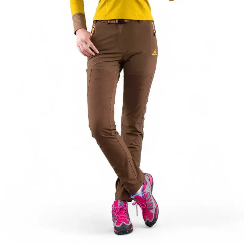 Pantalon softshell femme imperméable polaire