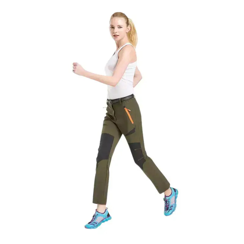 Pantalon sport femme randonnée respirant coolmax