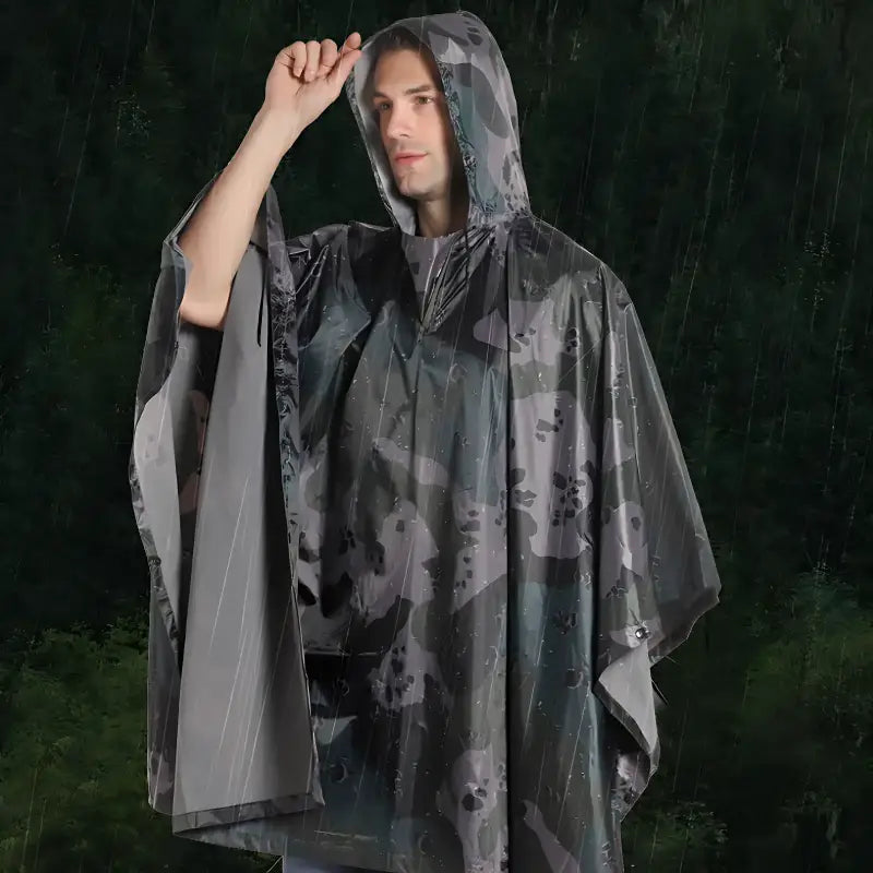 Poncho pluie sport aventure unisexe