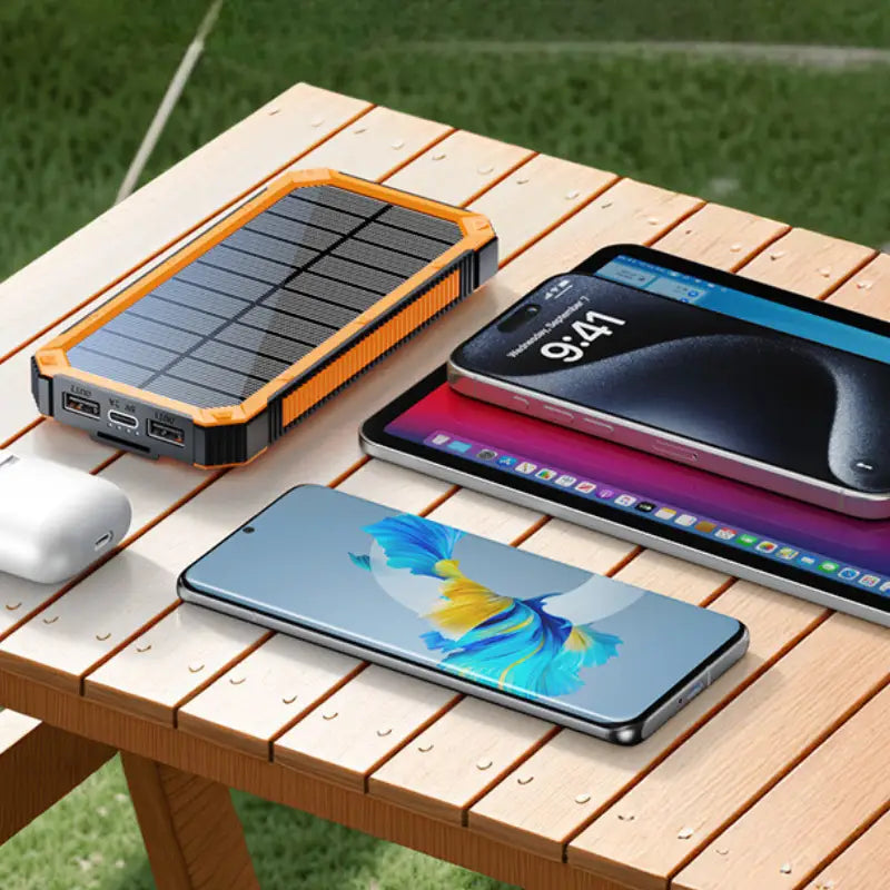 Powerbank solaire smartphone portable basique