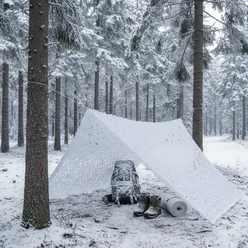 Rideau filet camouflage décoration chasse