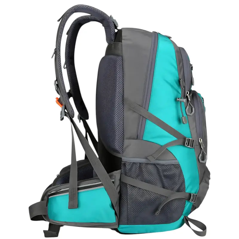 Sac à dos randonnée grande capacité mixte turquoise