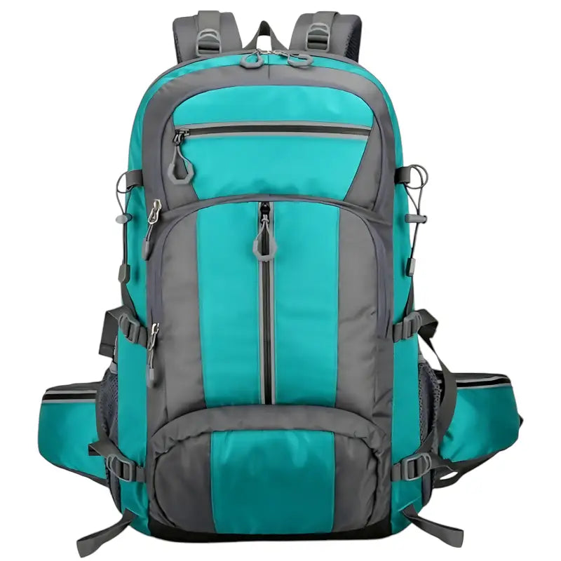 Sac à dos randonnée grande capacité mixte turquoise
