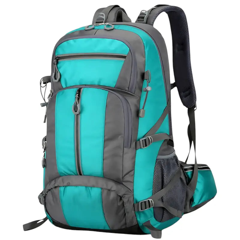 Sac à dos randonnée grande capacité mixte turquoise