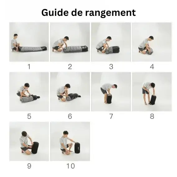 Sac de couchage adulte hiver nylon robuste