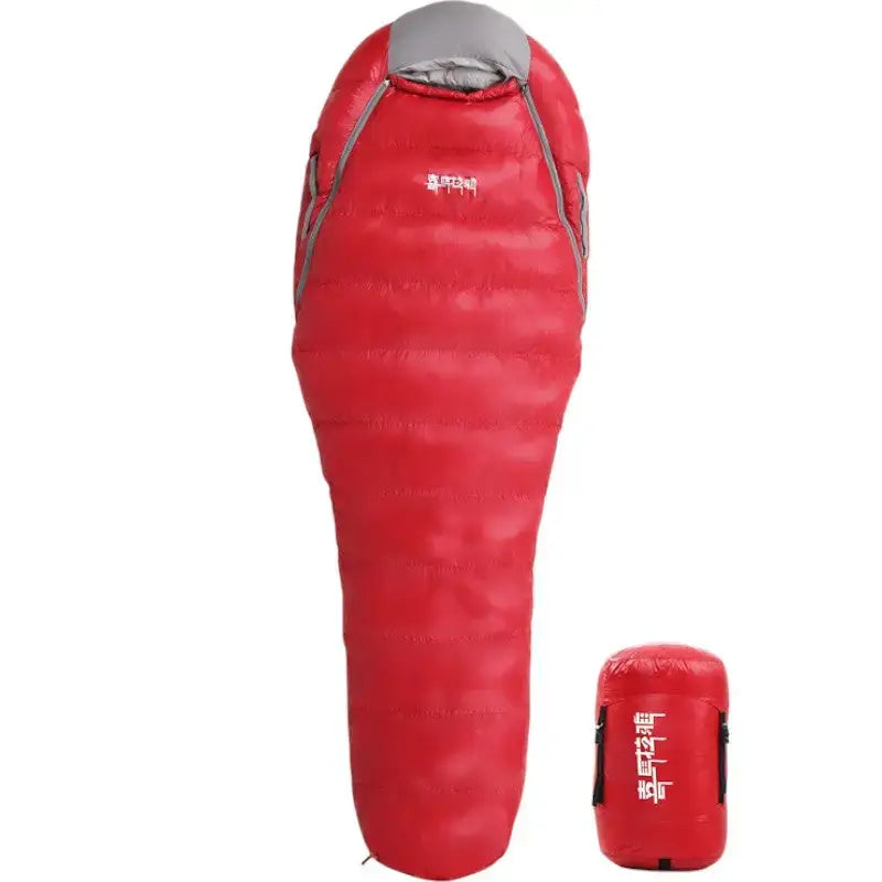 Sac de couchage hiver duvet canard modéré