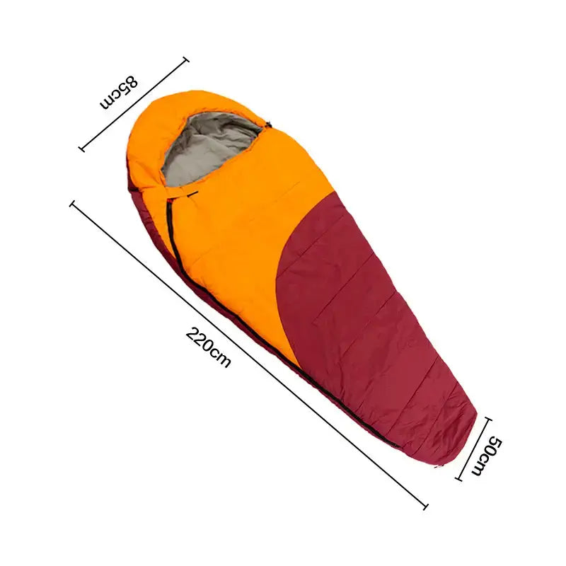 Sac de couchage hiver fibres synthétiques