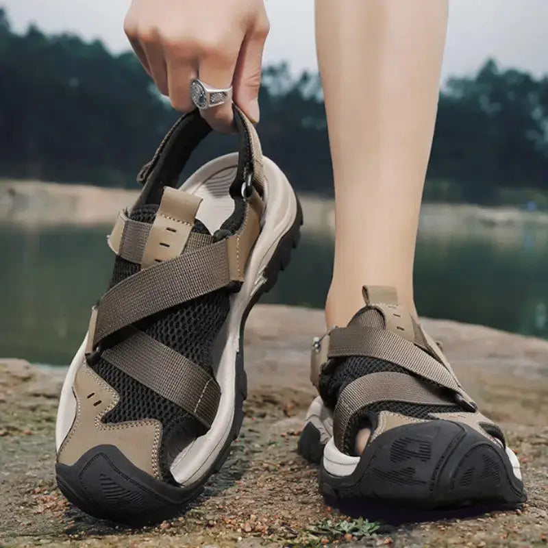 Sandale homme randonnée aventure amorti