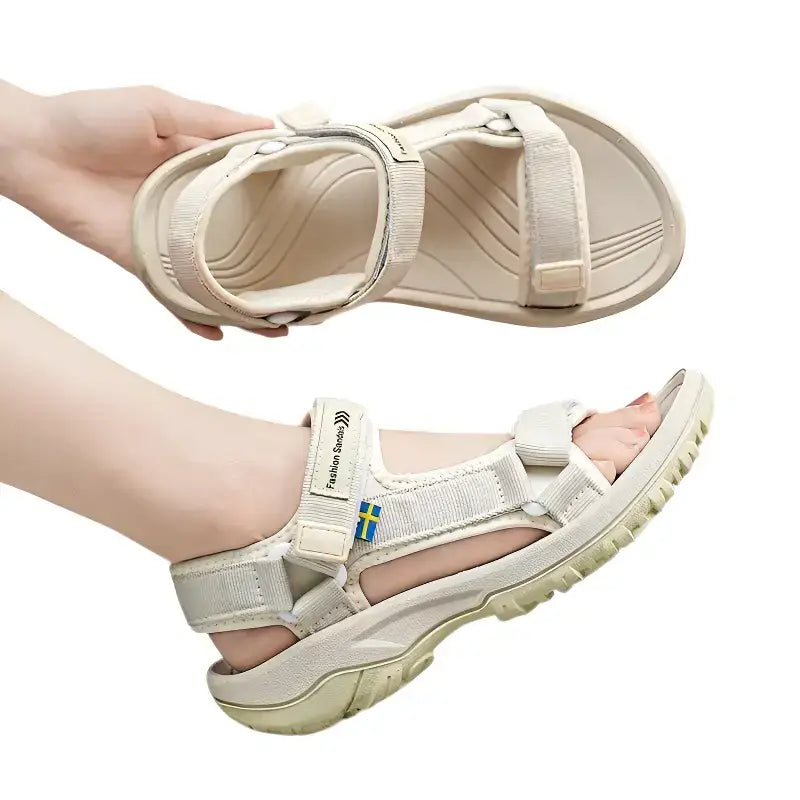 Sandales de randonnée femme scratch ajustable