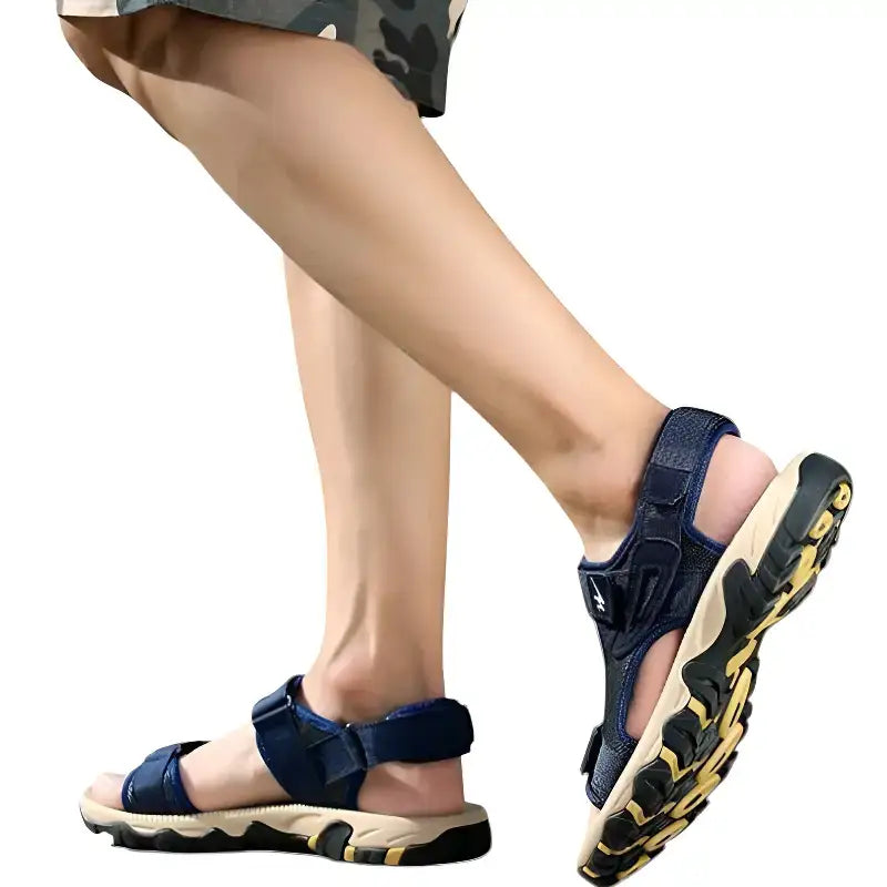 Sandales randonnée homme semelle caoutchouc textile
