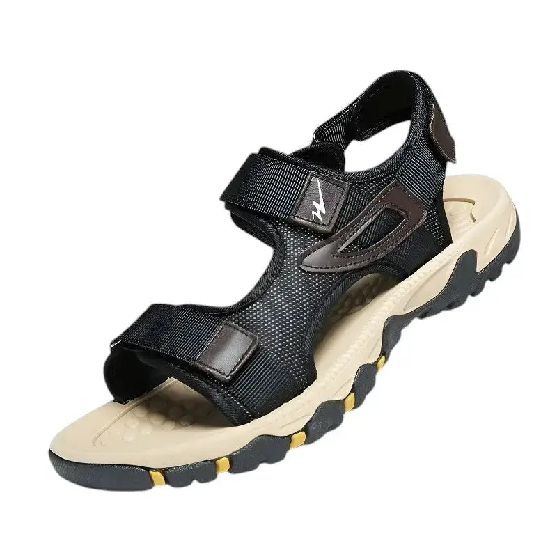Sandales randonnée homme semelle caoutchouc textile
