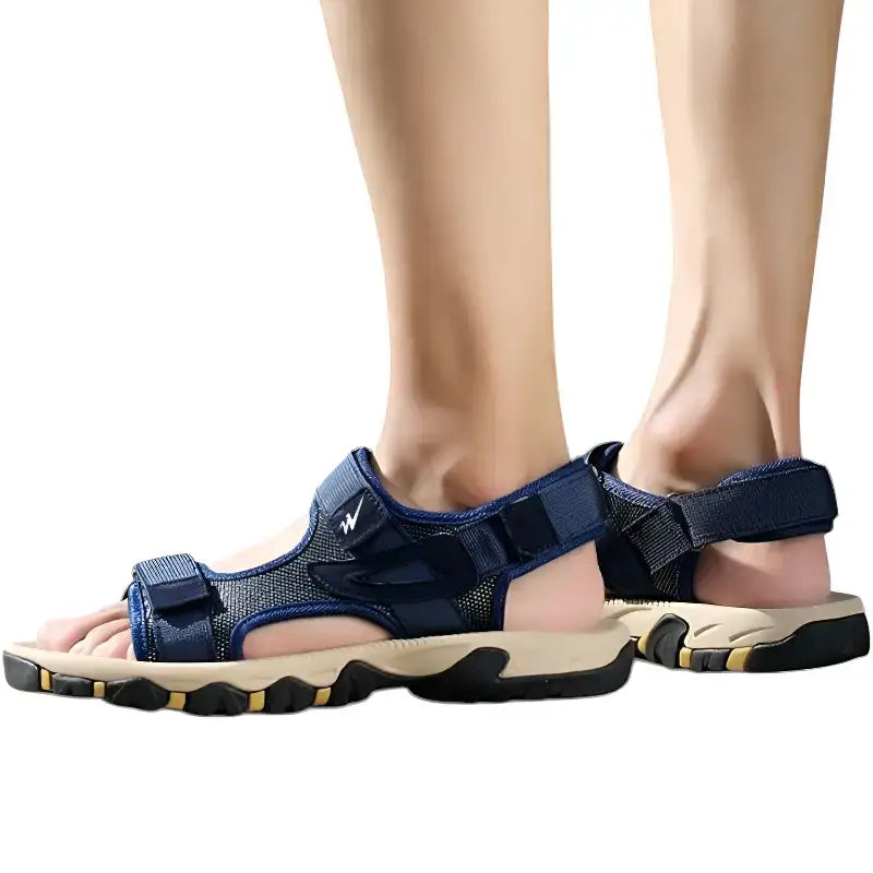 Sandales randonnée homme semelle caoutchouc textile