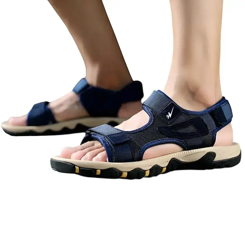 Sandales randonnée homme semelle caoutchouc textile