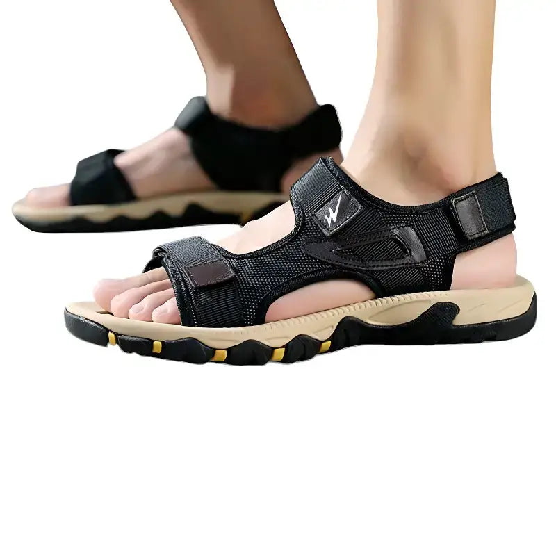 Sandales randonnée homme semelle caoutchouc textile