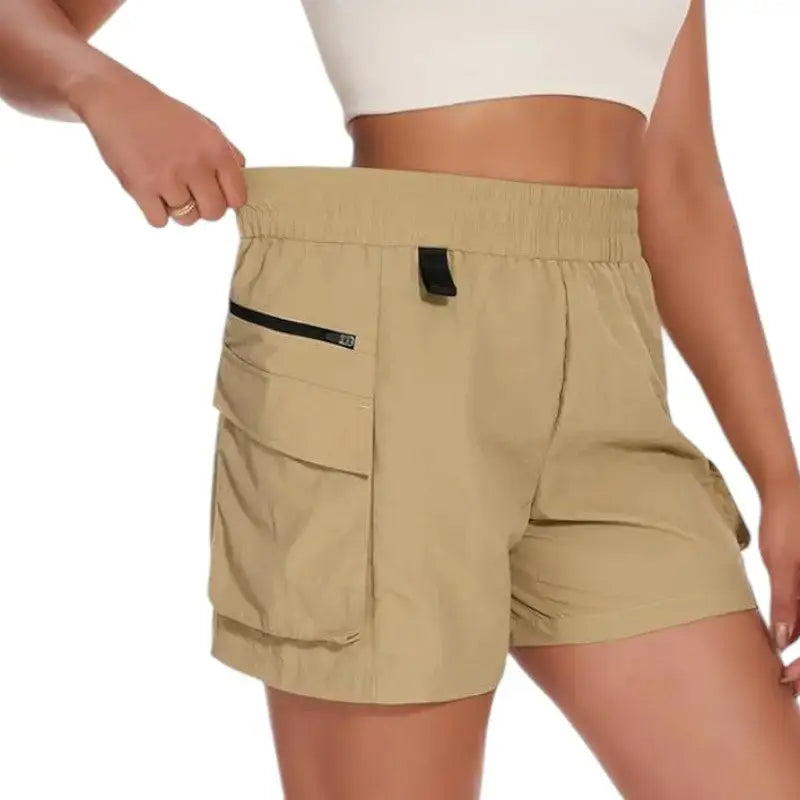 Short beige pour randonnée femme