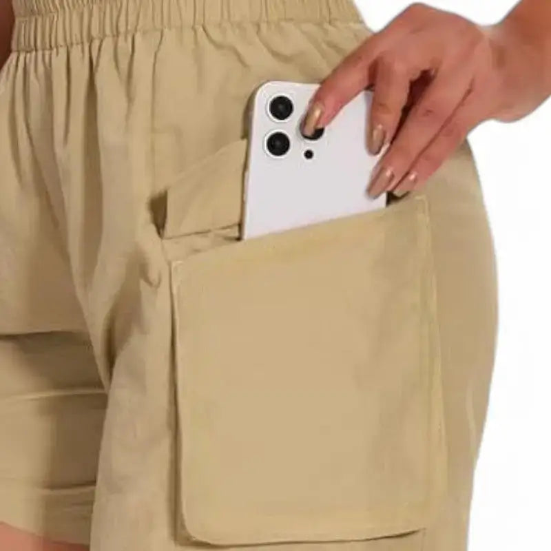 Short beige pour randonnée femme