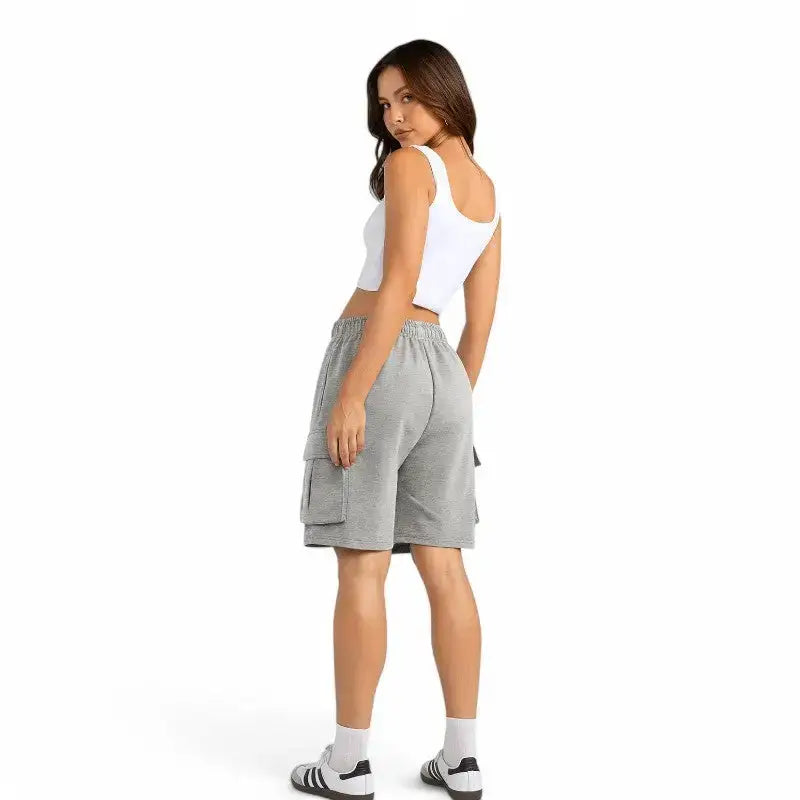 Short femme molleton coupe décontractée