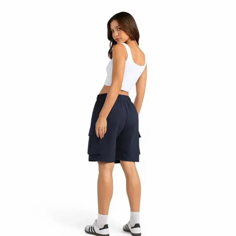 Short femme molleton coupe décontractée