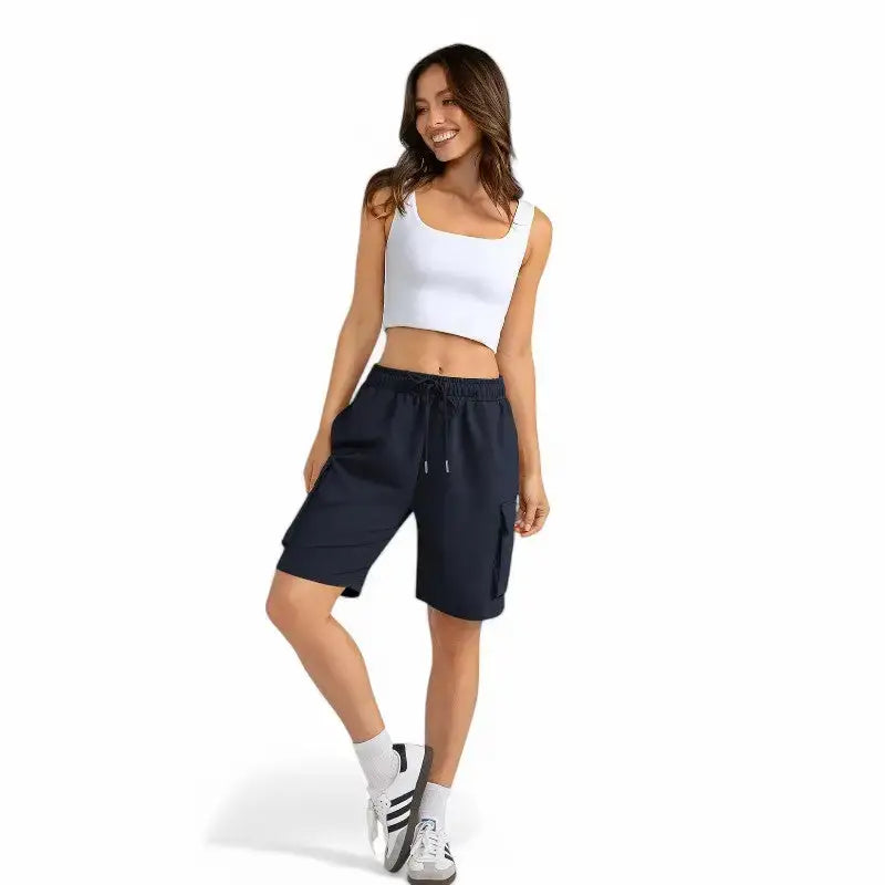 Short femme molleton coupe décontractée