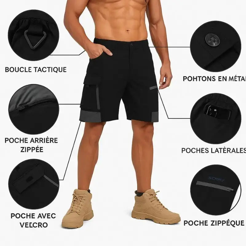 Short homme randonnée léger