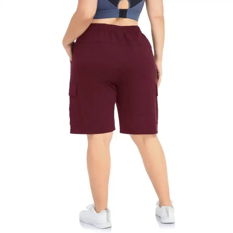 Short randonnée femme grande taille coton