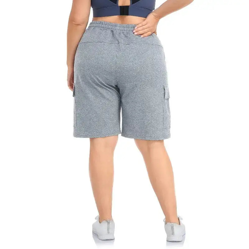 Short randonnée femme grande taille coton