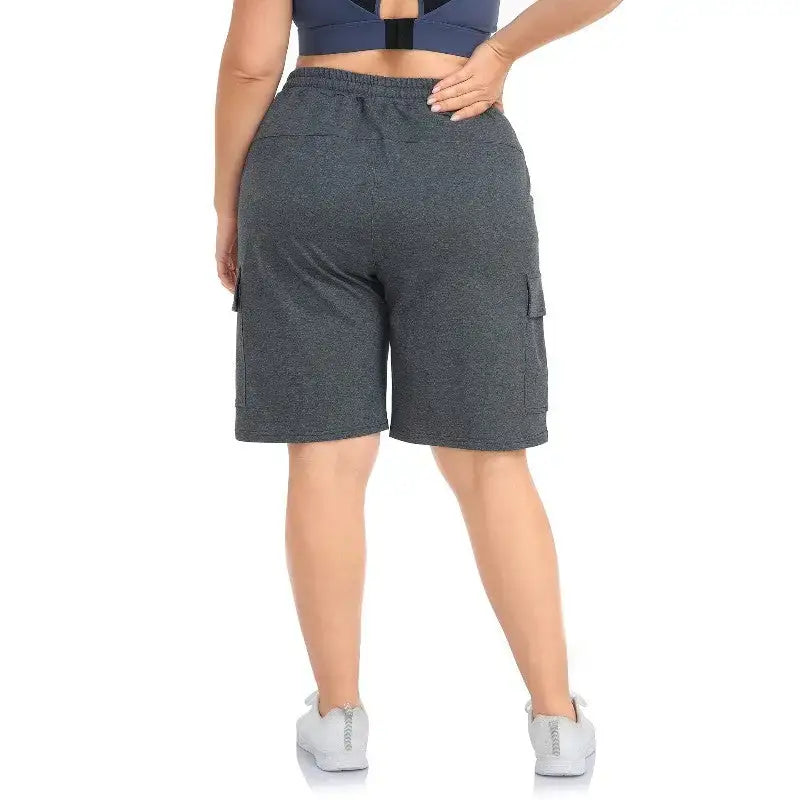 Short randonnée femme grande taille coton