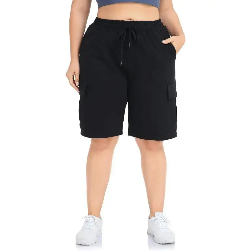 Short randonnée femme grande taille coton