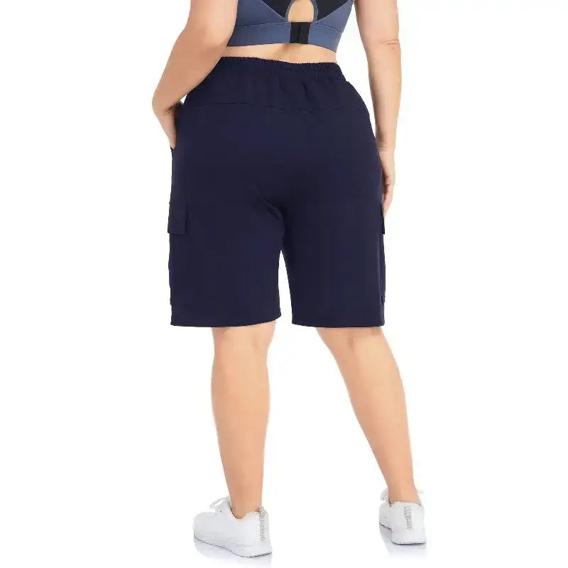 Short randonnée femme grande taille coton