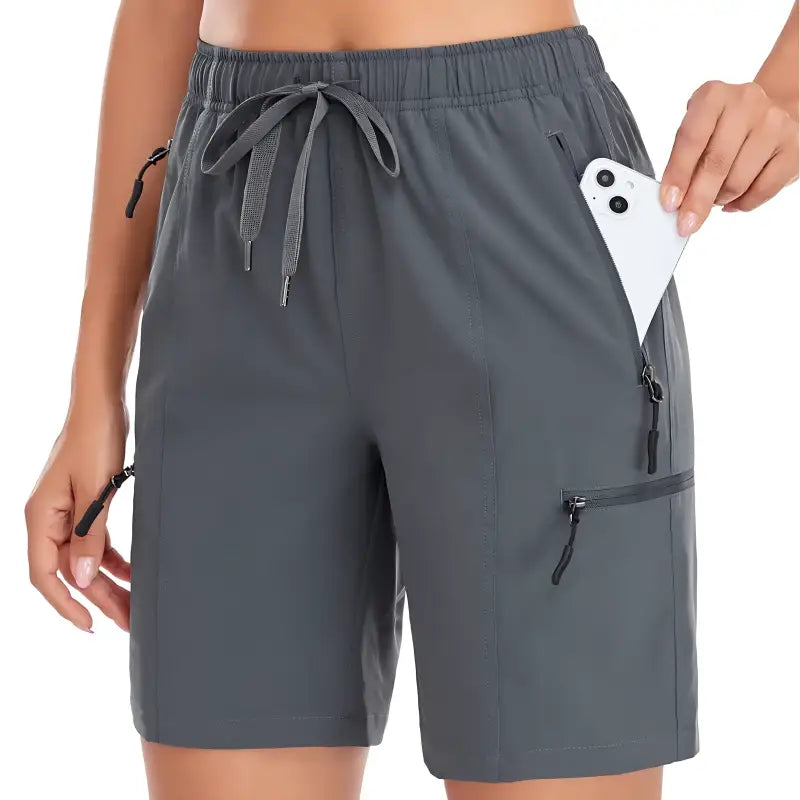 Short randonnée femme performant kaki