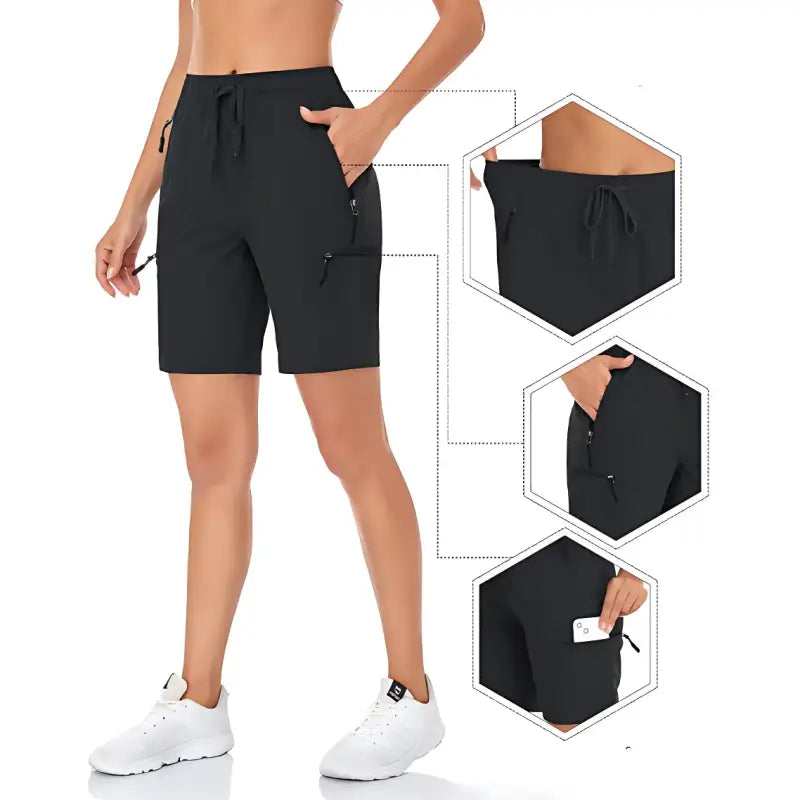 Short randonnée femme performant kaki