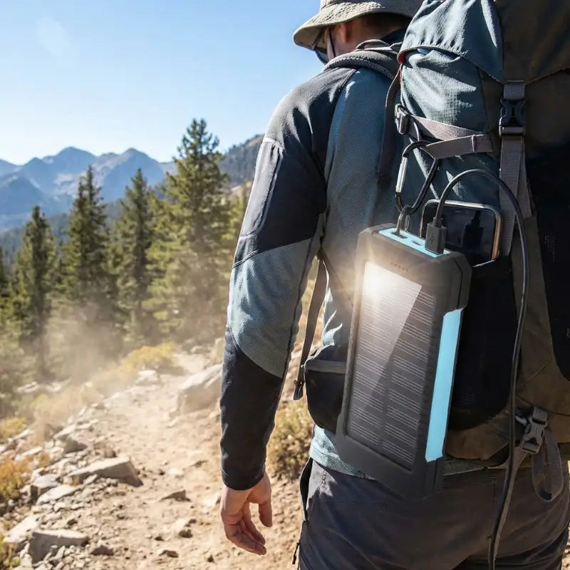 Solaire chargeur batterie aventure nature