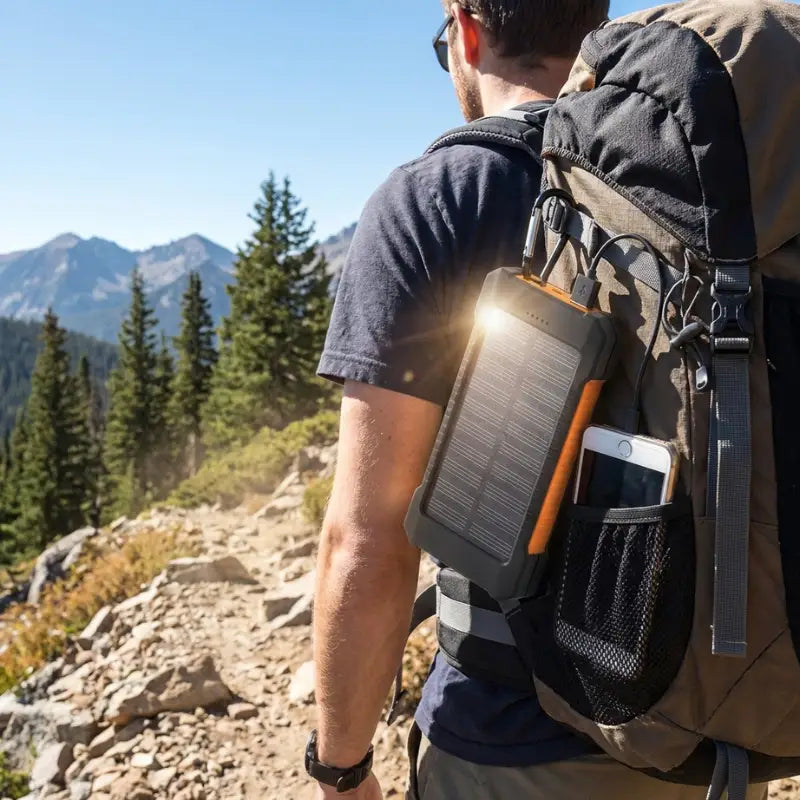 Solaire chargeur batterie aventure nature