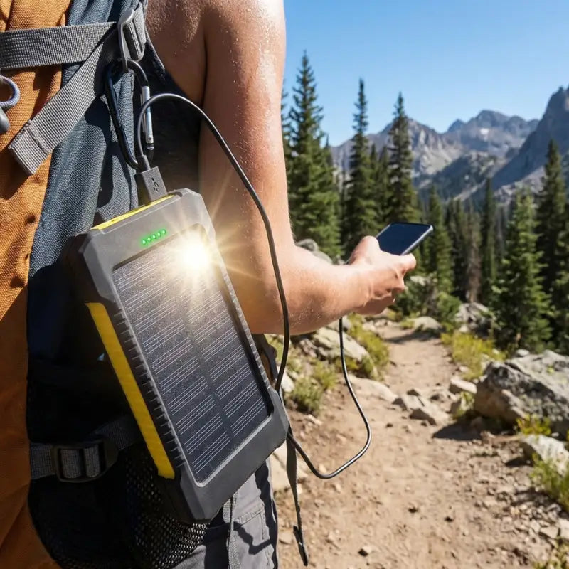 Solaire chargeur batterie aventure nature