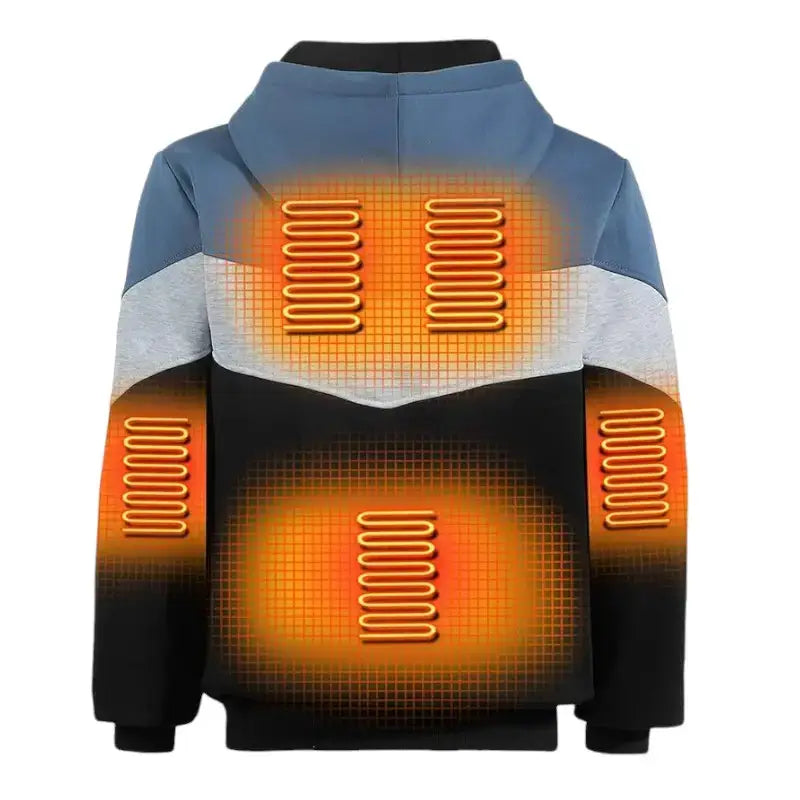 Sweat chauffant homme usb capuche