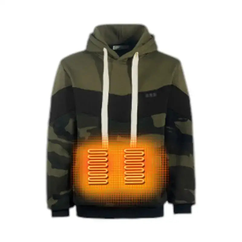 Sweat chauffant homme usb capuche