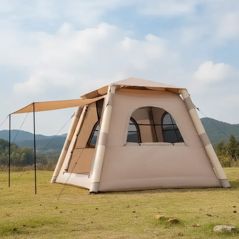 Tente gonflable camping plage familiale