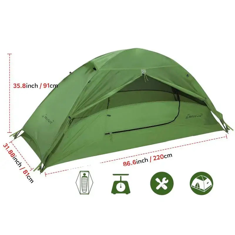 Tente randonnée 2 places imperméable standard
