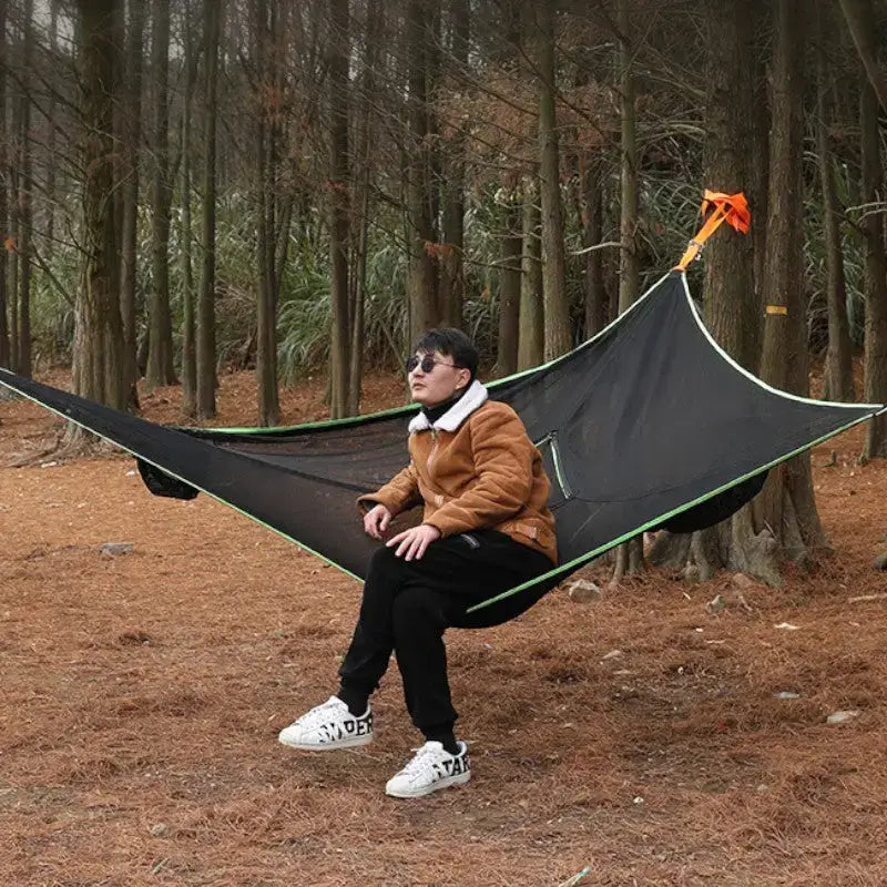 Toile triangle suspendue camping jeux