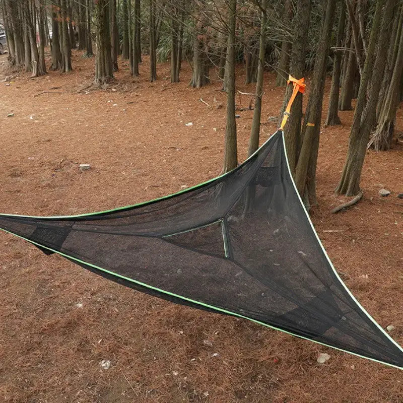 Triangle aerien hamac camping familial